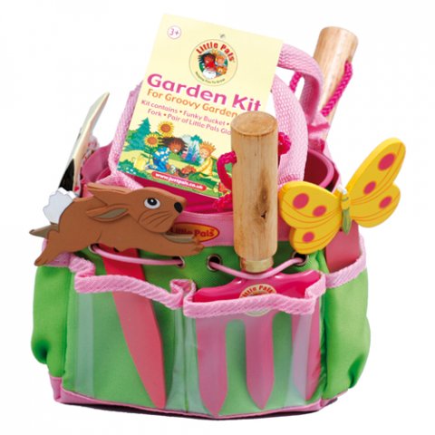 Sac de jardinage enfant 6 accessoires - Couleur au choix