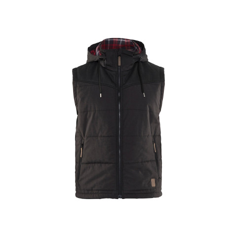Gilet doublé à capuche gris foncé 38991845 - Taille au choix