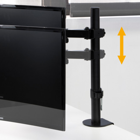 Support d'écran PC 13 à 32 pouces pour table rotatif à 360° noir