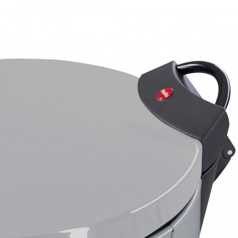 Hailo poubelle à pédale t2 taille l 19 argenté 0520-119