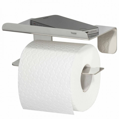 Tiger porte-papier toilette colar avec étagère chromé 1314230346