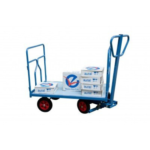 Chariot avant train pivotant 1200 x 800 mm roues caoutchouc 500 kg - 800007107