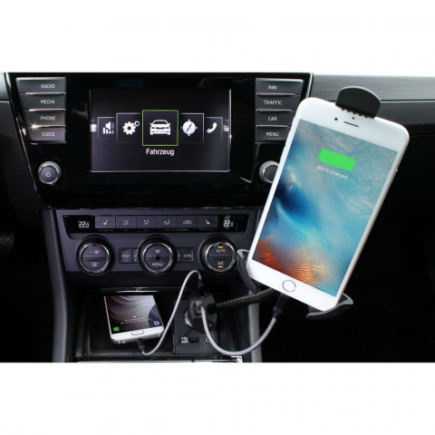 Ansmann support de téléphone avec chargeur usb 5,5 a 1000-0012
