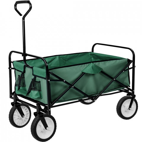 Chariot de jardin pliable 80 kg outils jardinage - Couleur au choix