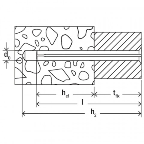 Ensemble de manchons de clous fnh 8 x 90 mm 50 pcs