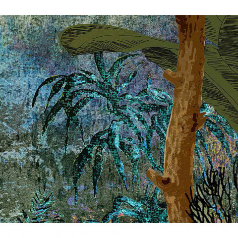 Papier peint photo cours fluvial 250x250 cm