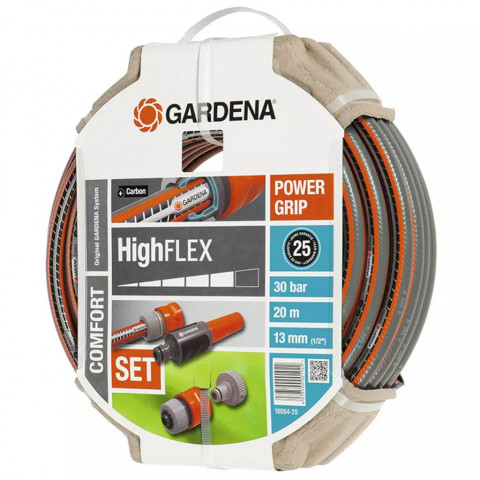 Gardena ensemble de tuyau d'arrosage six pièces comfort highflex 20 m 18064-20