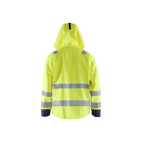 Veste de pluie retardant flamme Jaune-Fluo/Marine 43132022 - Taille au choix