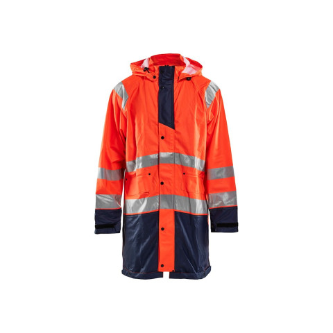 Veste de pluie longue niveau 1 haute-visibilité 43242000 - Couleur et taille au choix