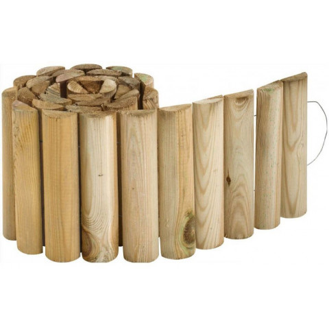 Bordure à dérouler en pin autoclave lot de 10