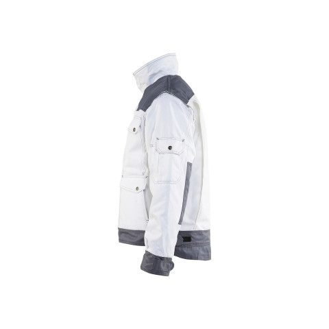 Veste hiver peintre Blanc/Gris clair 48651900 - Taille au choix