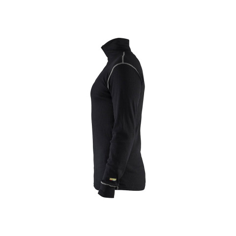 Haut de sous-vêtements col camionneur retardant flamme Noir 48981725 - Taille au choix