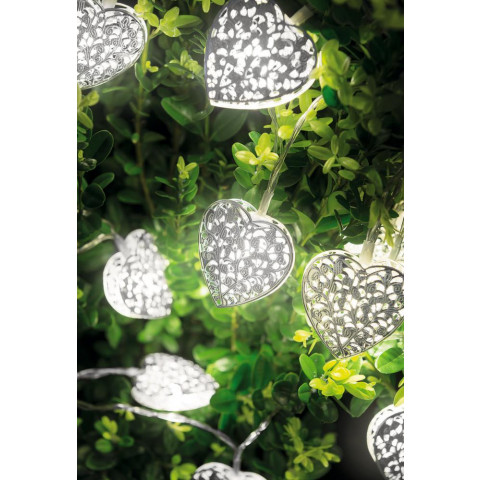 Guirlande led intérieur extérieur coeur coeur