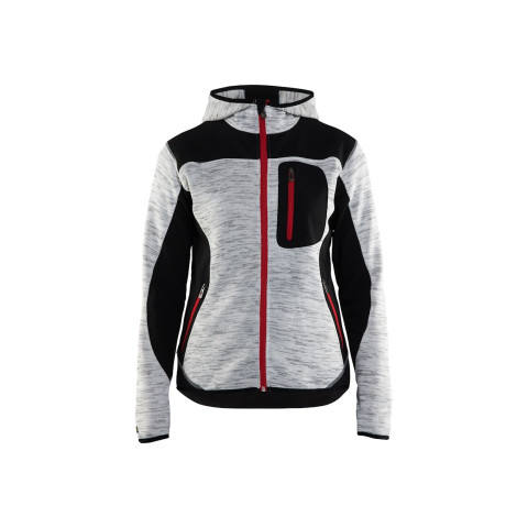 Veste tricotée à capuche femme 49312117 - Couleur et taille au choix
