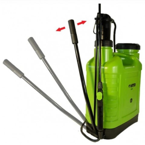 Pulvérisateur à dos 16l vito pression manuelle spray et jet  végetaux et jardins