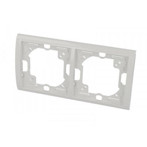 Plaque blanche double horizontale