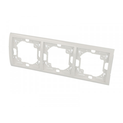 Plaque blanche triple horizontale
