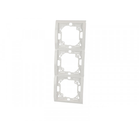 Plaque blanche triple verticale