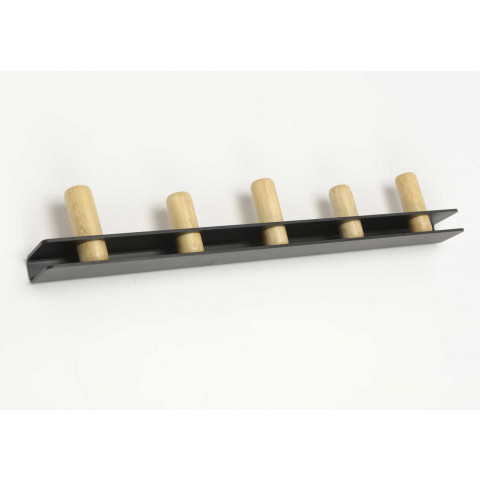 Patère métal bois moderne