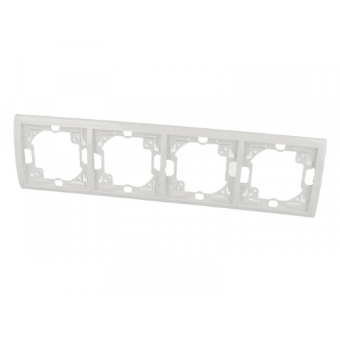 Plaque blanche quadruple horizontale