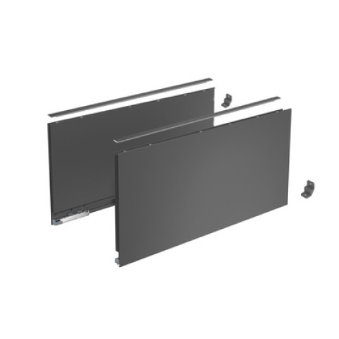 Profilé latéral de tiroir AvanTech YOU, hauteur 251 mm x NL 400 mm, Anthracite, gauche et droite - HETTICH - 9353449