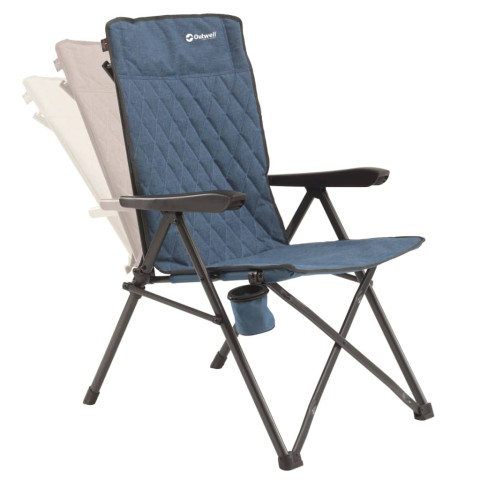 Chaise de camping pliable lomond bleu