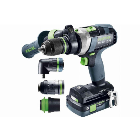 Perceuse-visseuse à percussion sans fil tpc 18/4 5.0/4.0 i-set/xl festool - 577622