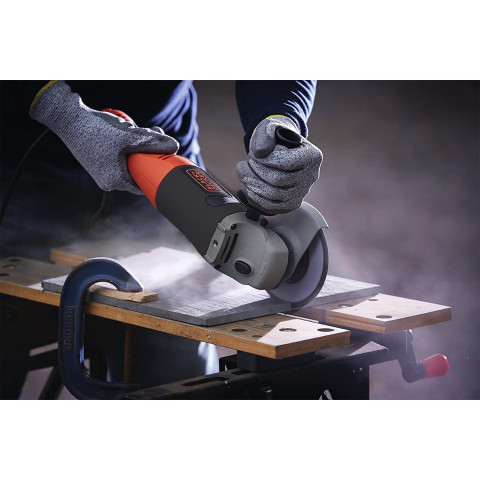 Meuleuse d'angle 1200w 125 mm avec coffret kg1202k black and decker