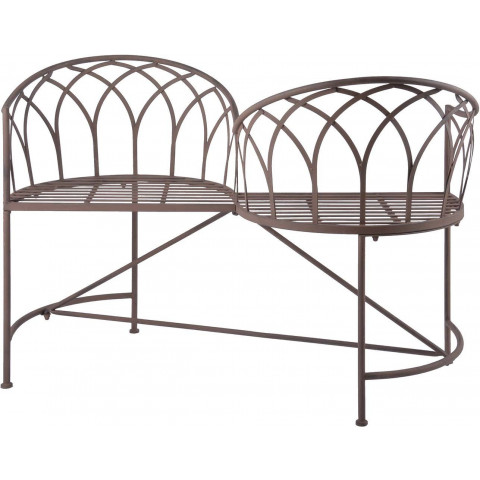 Banc des amoureux en métal