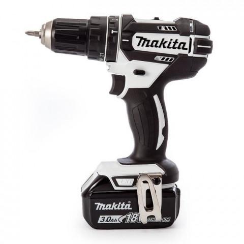 Makita perceuse-visseuse a percussion dhp482z avec 2 batteries 18v 3ah li-ion et coffret makpac