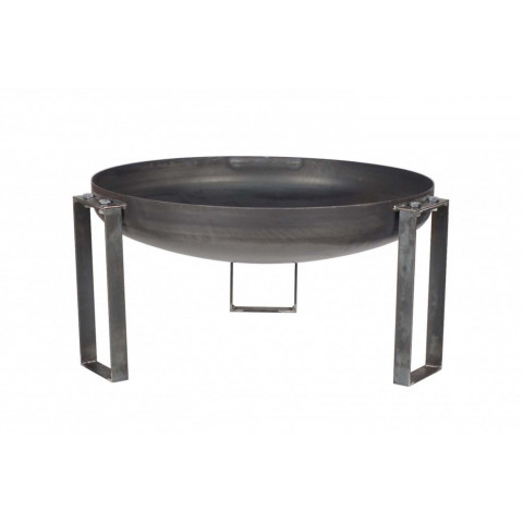 Brasero en acier rond pieds design 70 cm