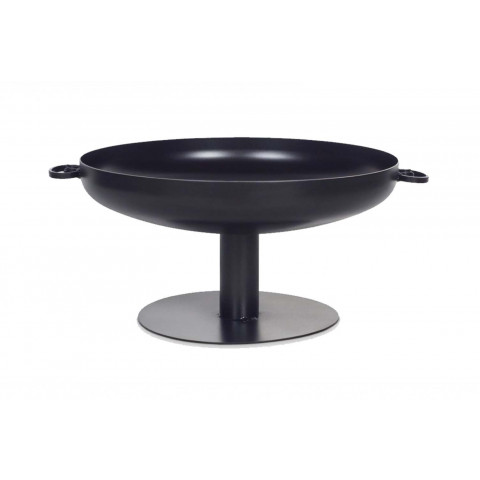 Brasero rond en acier peint sur pied design 70 cm