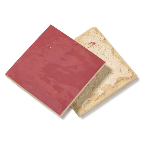 Zellige marocain artisanal - rose ancien 10x10 cm - carrelage mur (au m²)