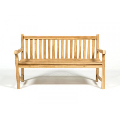 Banc de jardin 3 places en teck c fsc 150cm  marron