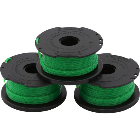 Lot de 3 bobines BLACK+DECKER Reflex Plus - 6 m Ø 2 mm - A6486-XJ