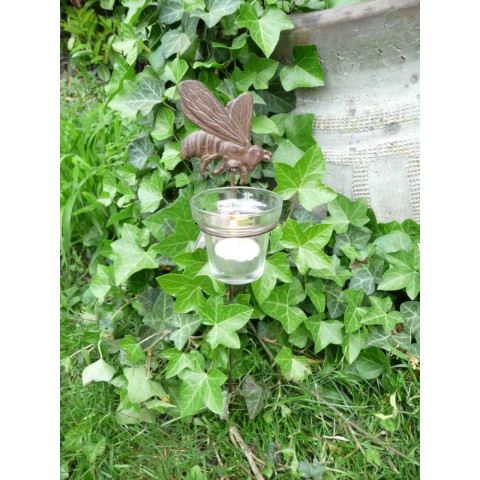 Photophores de jardin sur pique (lot de 4)