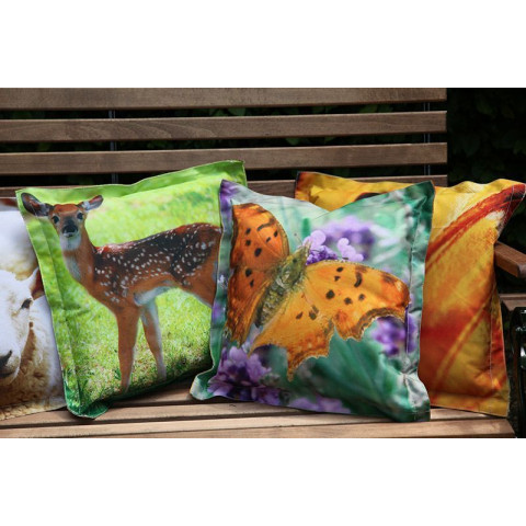 Coussin extérieur imperméable daim