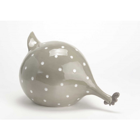 Poule à pois clémence coloris taupe