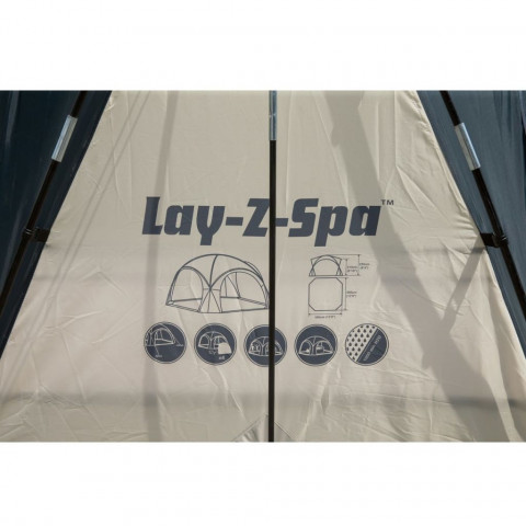 Lay-z-spa tente dôme pour spa bestway 390 x 390 x 255 cm