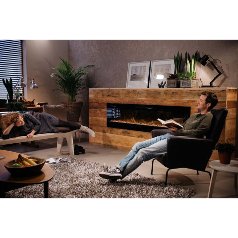Cheminée électrique optiflame insert mural prism 1250w 74 pouces