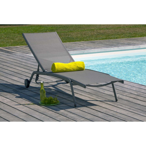 Lit de soleil en aluminium prima (lot de 2) - Coloris au choix