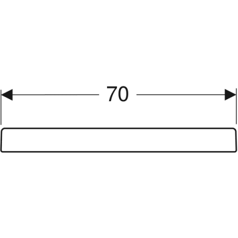 Receveur céramique GEBERIT Bastia - 70 x 70 extra-plat à poser/encastrer - 00720200000001