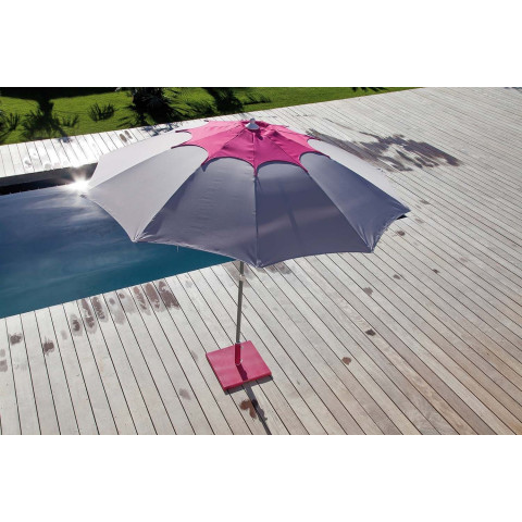 Parasol en fibre de verre flower  270 cm - Couleur au choix
