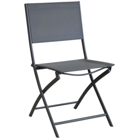 Chaise pliante en acier et toile dream (lot de 4) - Couleur au choix
