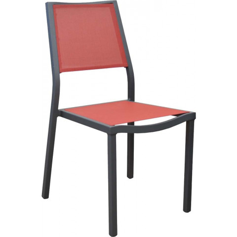 Chaise en aluminium florence (lot de 4) - Couleur au choix