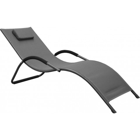 Lit de jardin en aluminium riva (lot de 2)