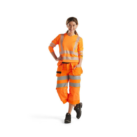 Pantacourt haute-visibilité avec poches flottantes femme 71391811 - Couleur et taille au choix