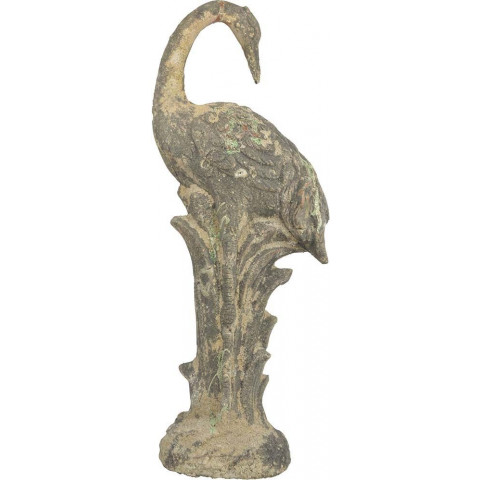 Héron décoratif en terre cuite (lot de 2)