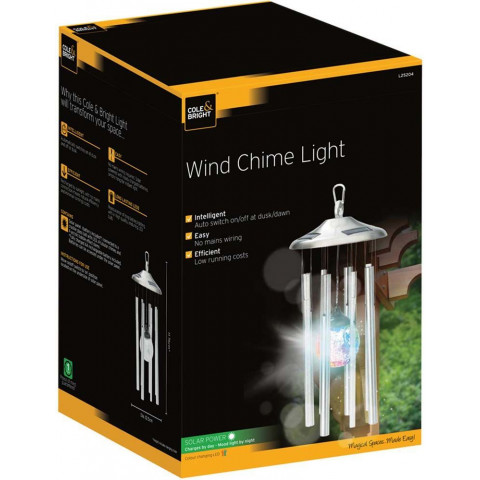 Carillon avec lampe solaire intégrée chime