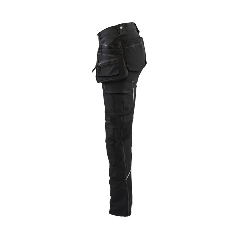 Pantalon artisan stretch 4D polyvalent noir femme 71981644 - Taille au choix